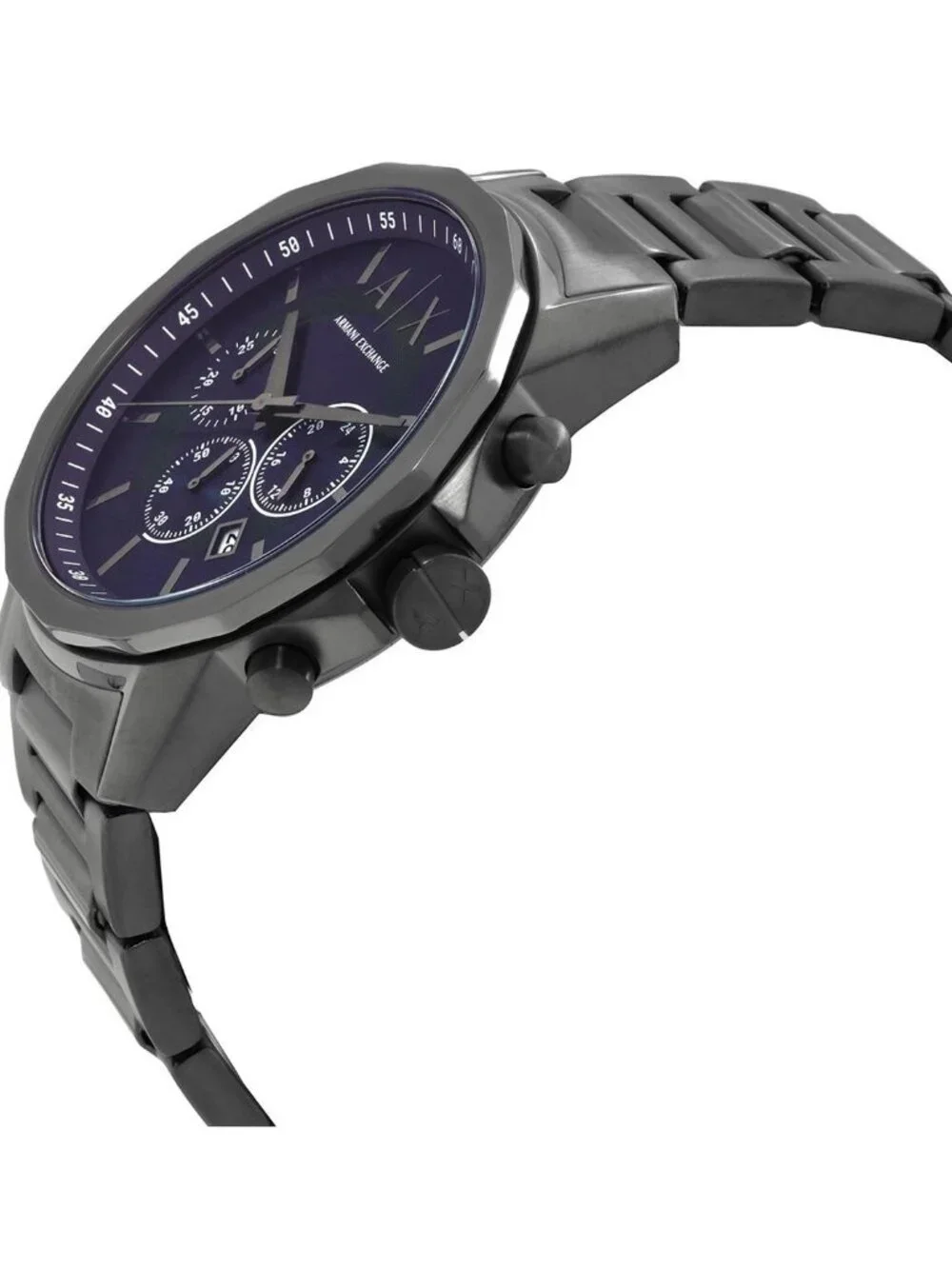 NWT Armani Exchange Chronograph Quartz Blue Dial Men's Watch